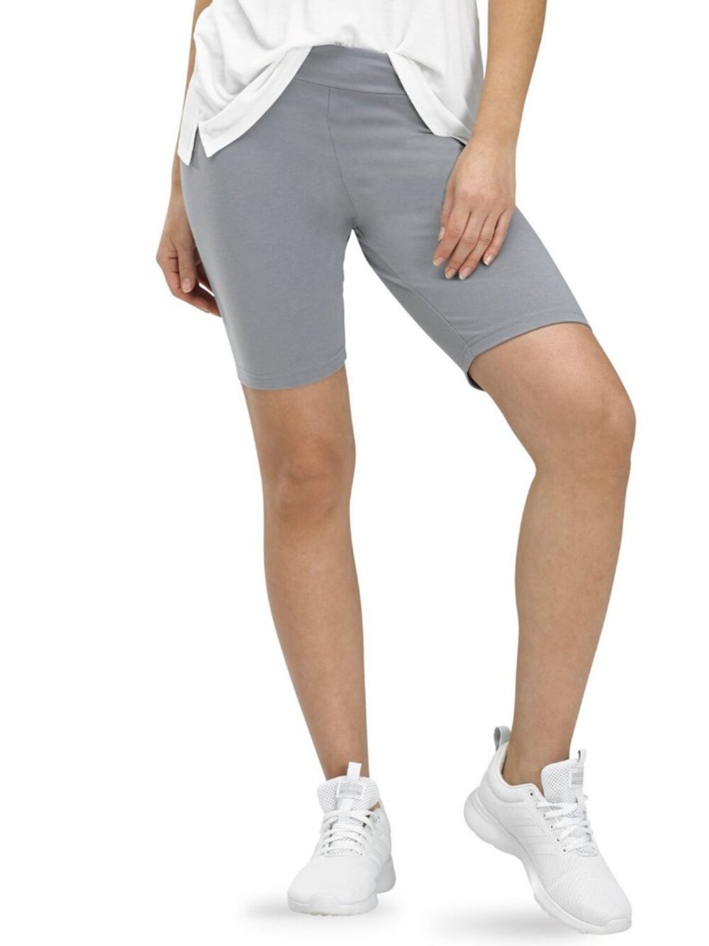 HUE Womens Essentials High-Rise Bike Shorts